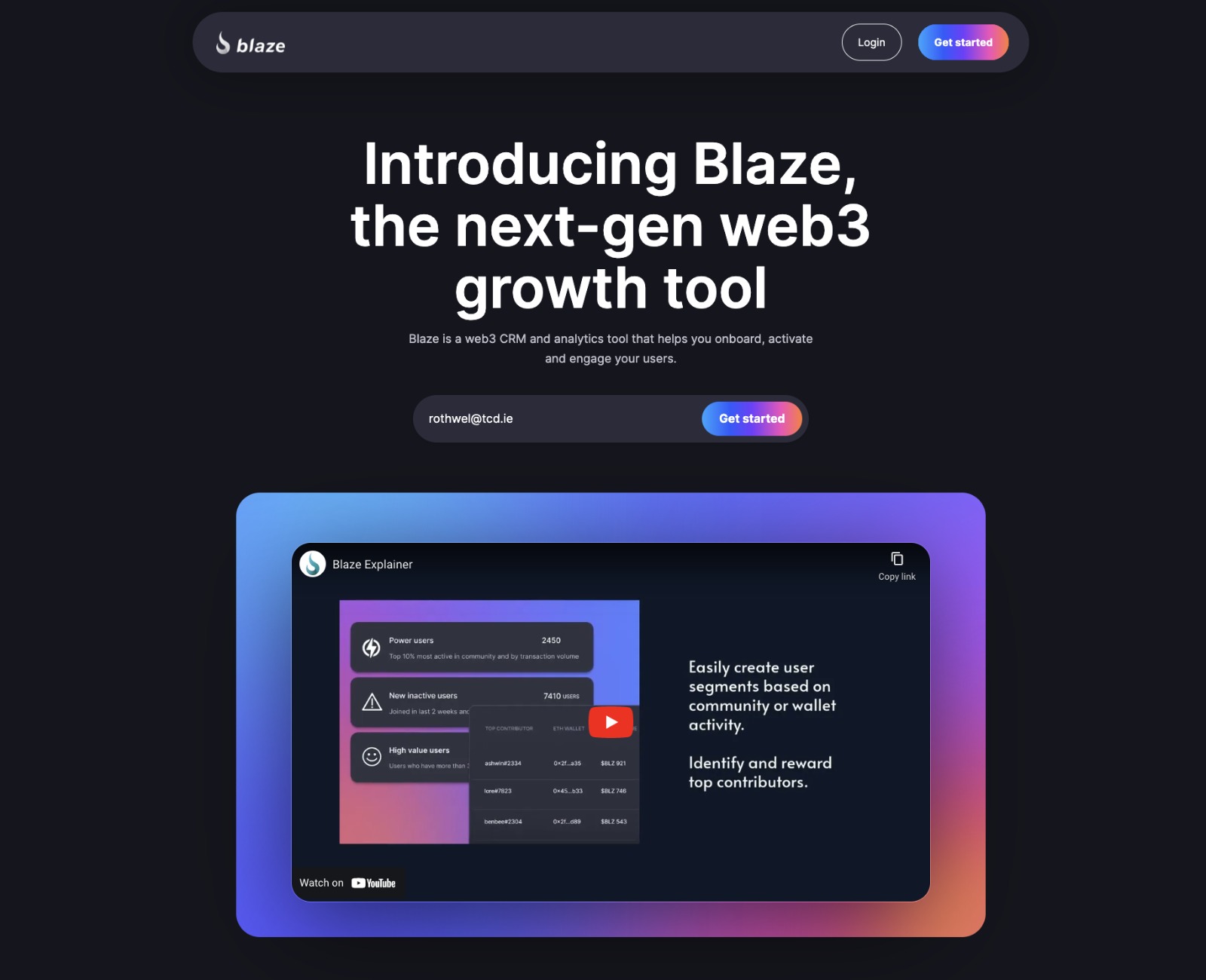 Blaze Blog - Web3 CRM and Analytics